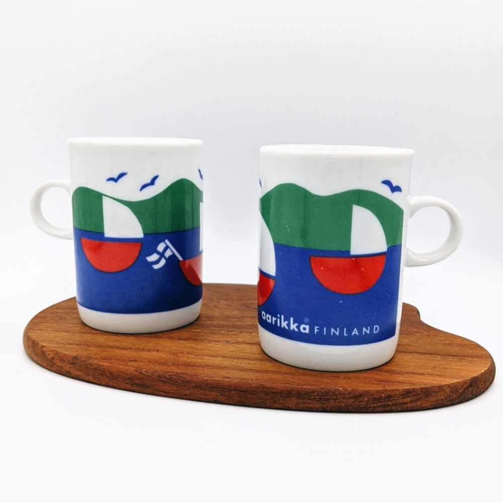 ✨SOLD✨VTG Aarikka FINLAND Summer Coffee Espresso - Picture 2 of 2